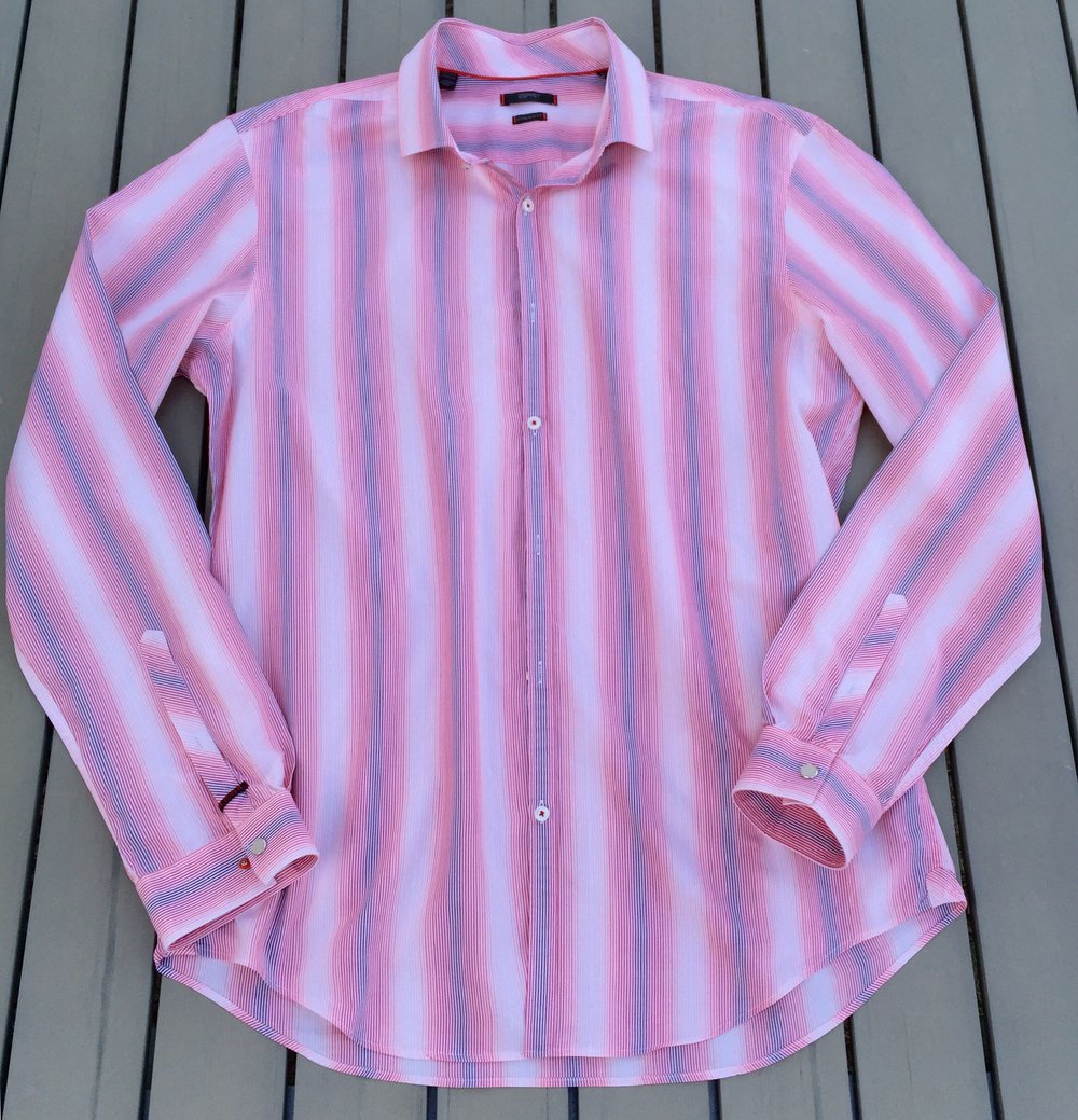 ESPRIT Hemd OBERHEMD gestreift Gr. 43/44 (L/XL)