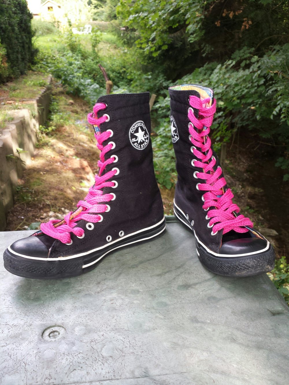convers All Star schwarz Pink 