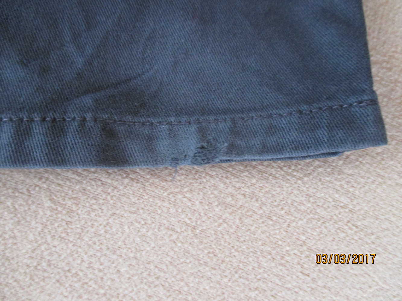Lange dunkelgraue Hose von Only, Gr. S