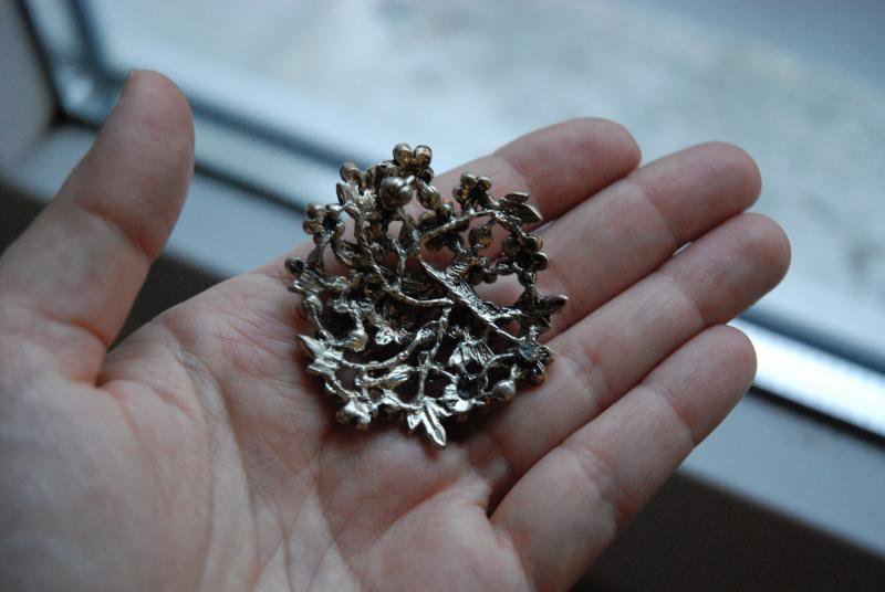 Vintage Strass Brosche