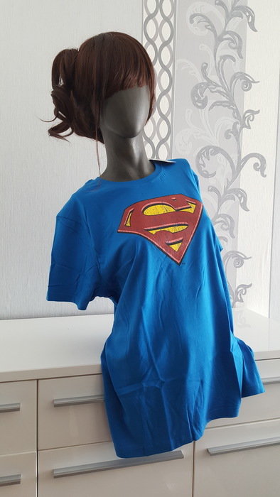 DC Superman Fan T-Shirt L Neu
