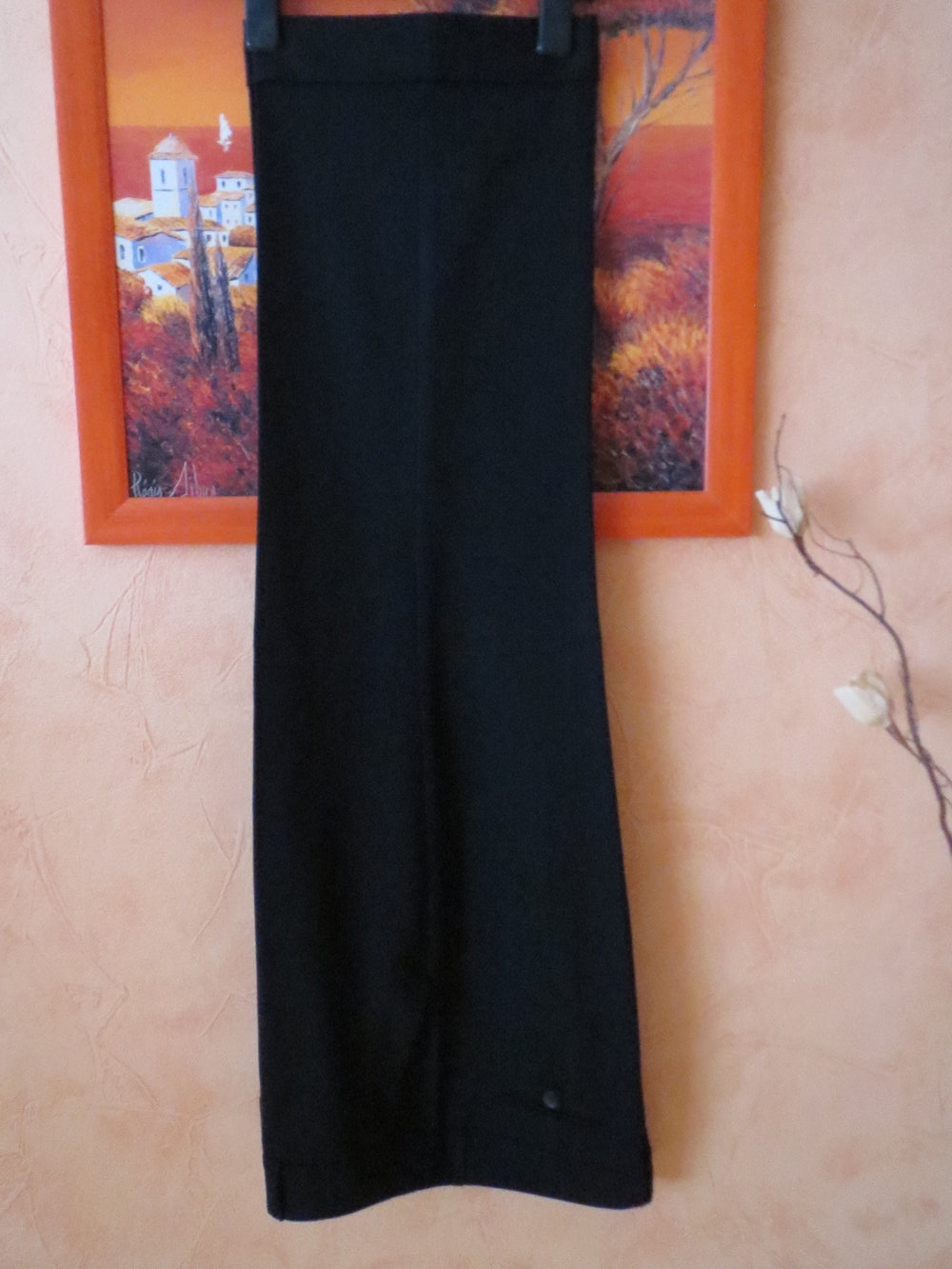 Hose, Stoffhose, Gr.44, schwarz