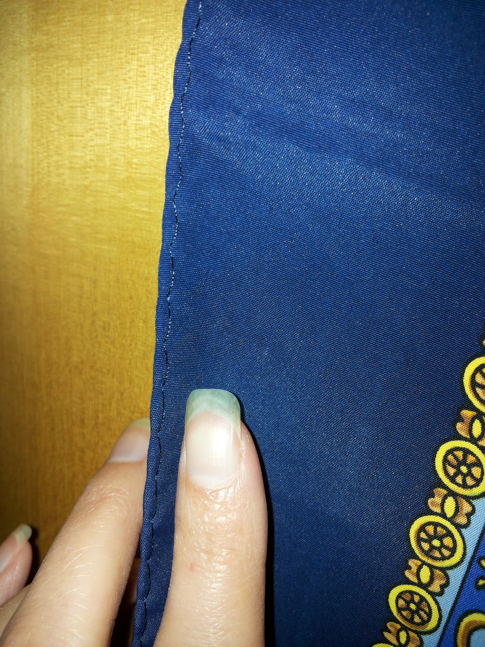 Marine Tuch blau