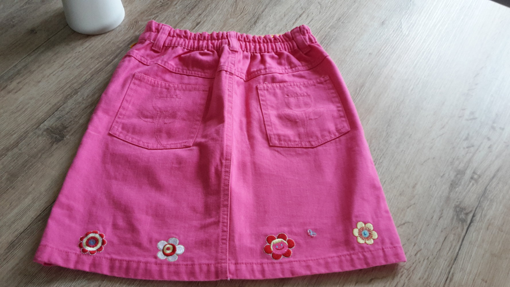 Gr.134 Jeans rock pink rosa süß Sommer erdbeere Mädchen