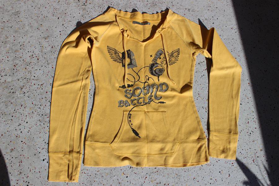 BW N. Y. Sweat-Shirt curry-gelb Druck 
