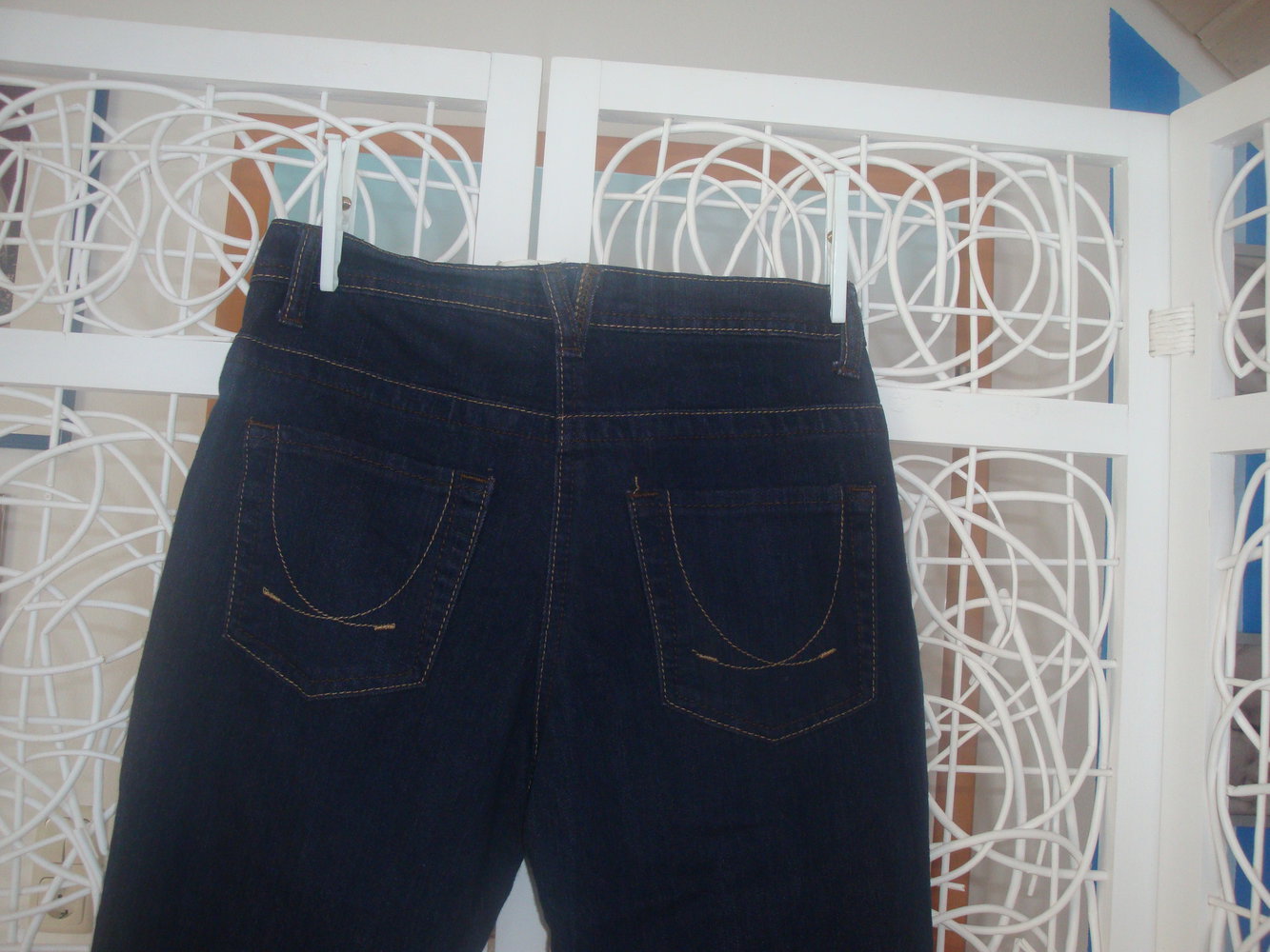 Röhrenjeans blau