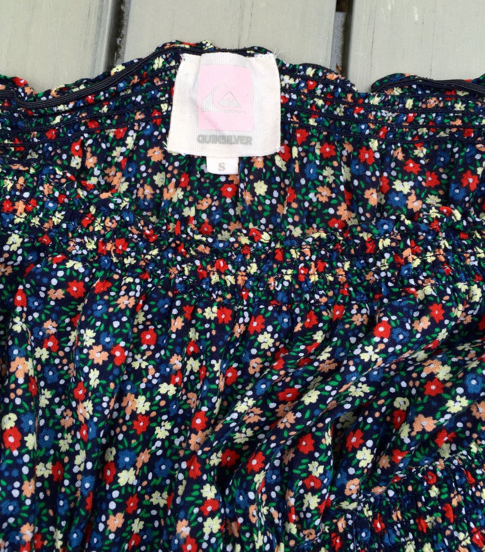 QUICKSILVER Bandeau KLEID Mille Fleur Gr. S