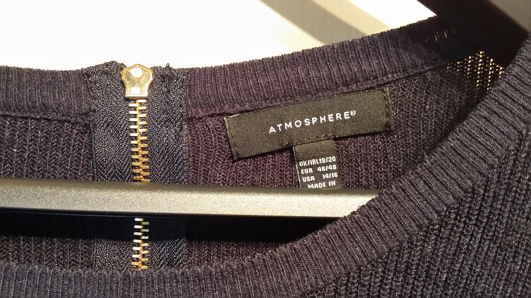 Fledermausärmelpullover dunkelblau - gebraucht - XL 46/48