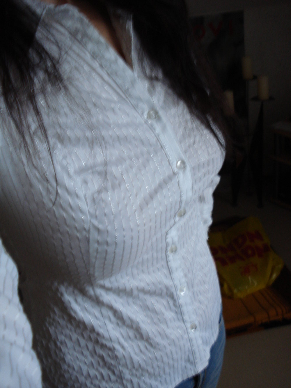 weiße Bluse