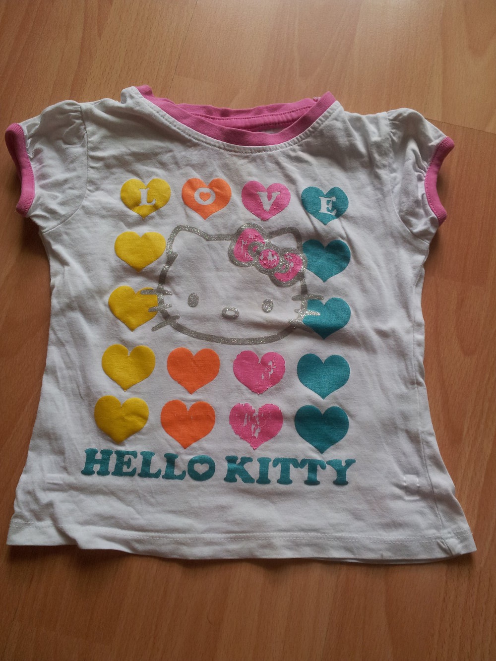 Shirt Hello Kitty weiß bunt Gr. 86 