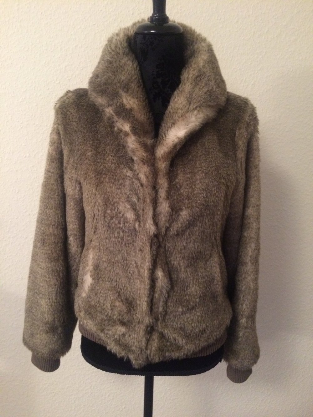 Kunstpelz-Jacke