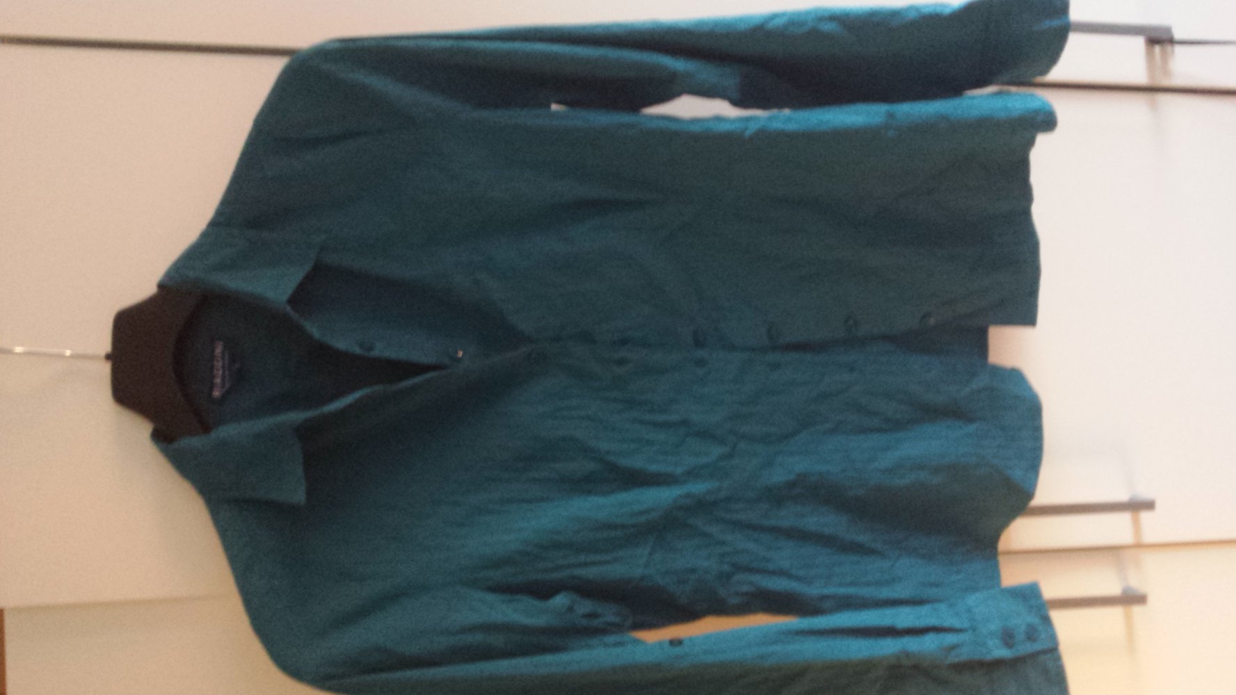 türkise Bluse mit Streifen Gr.36
