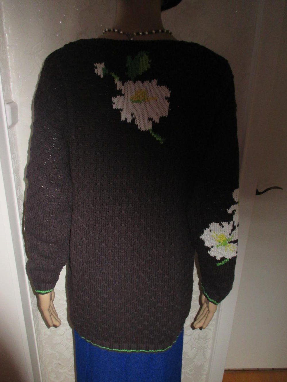 NEUw * Stylisch * Margeriten * Blüten * Grobstrick * Pullover 