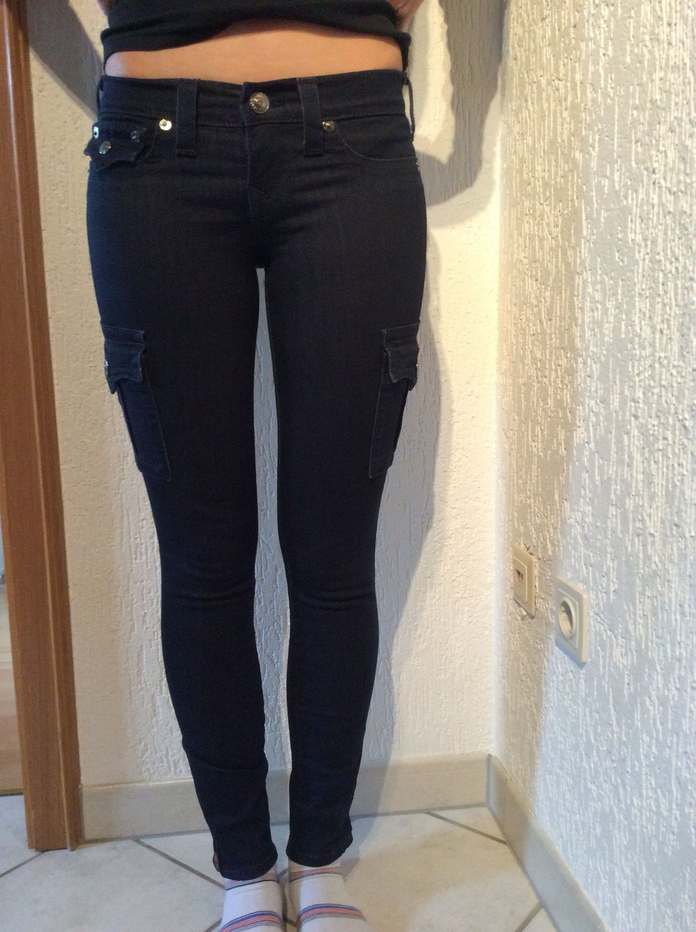 True Religion skinny Jeans Reithosen Style Größe 25 Modell Lara made in USA Brand Jeans 