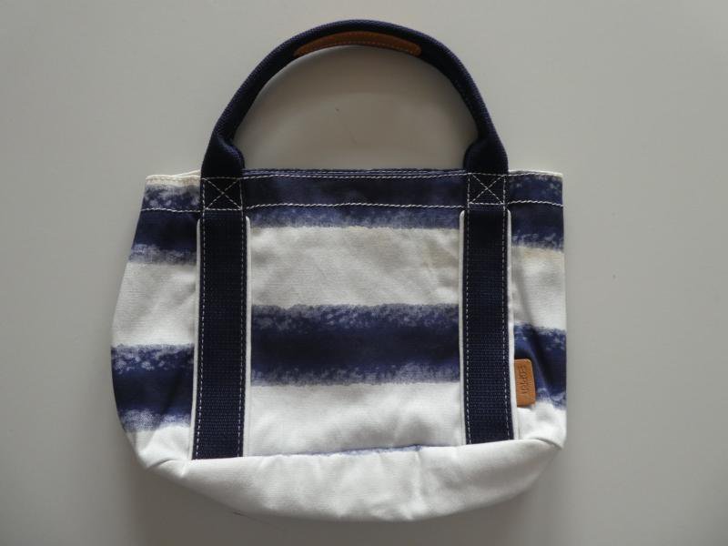 NEU – Esprit – kleine Tragetasche, gestreift in blau und weiß