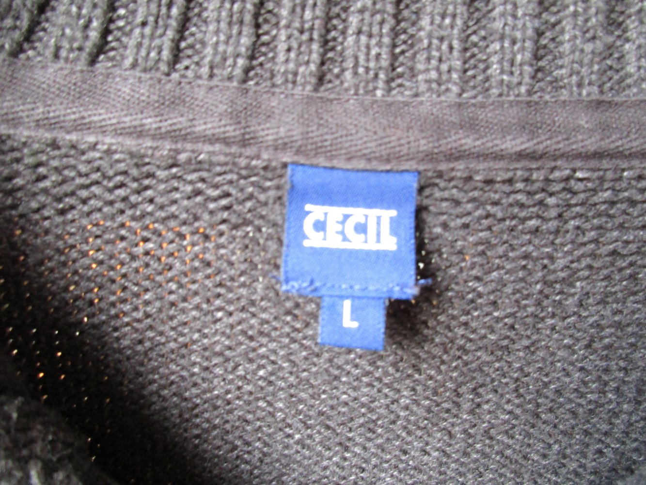 Cecil Strickjacke, kurzarm, grau, Gr. L