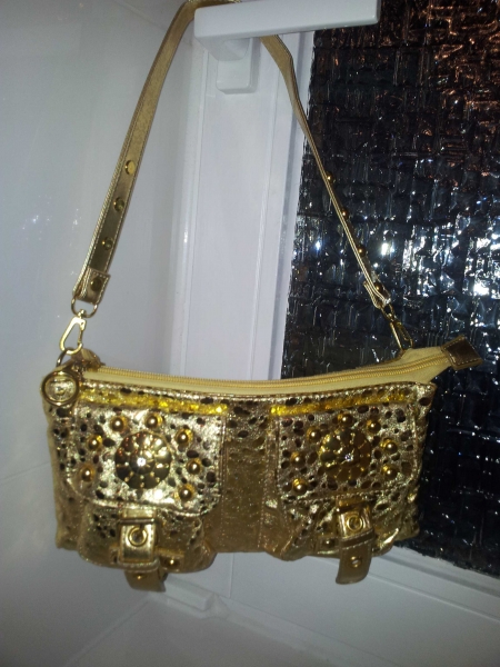 Gold Tasche Partytasche 