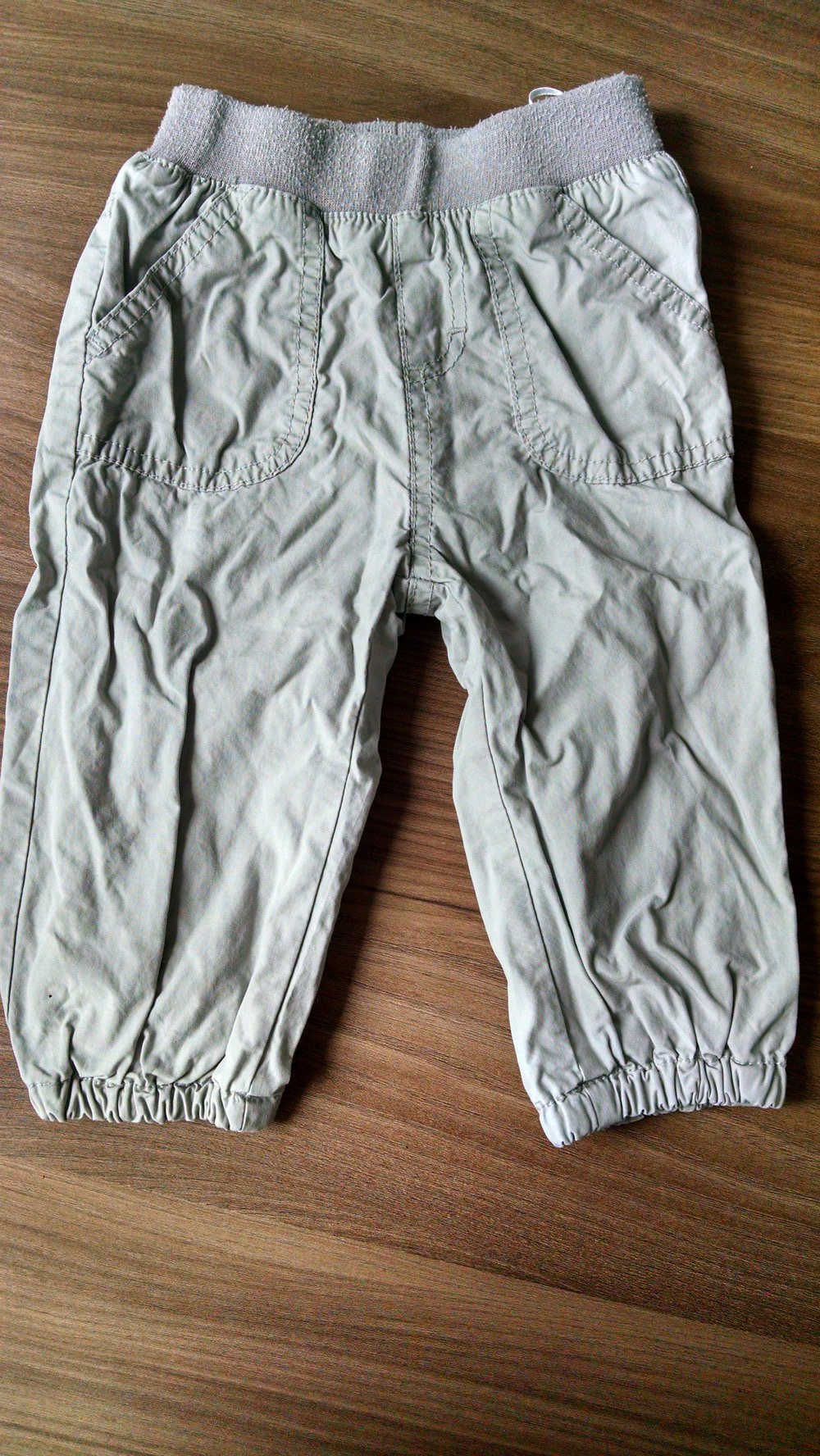 Graue Stoffthermohose Gr. 74