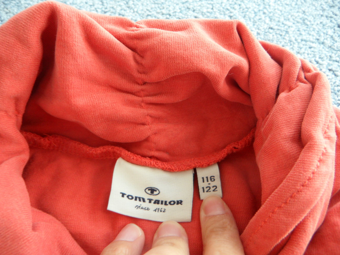 Tom Tailor Langarmshirt mit Kragen Pferde Reiter Fotodruck