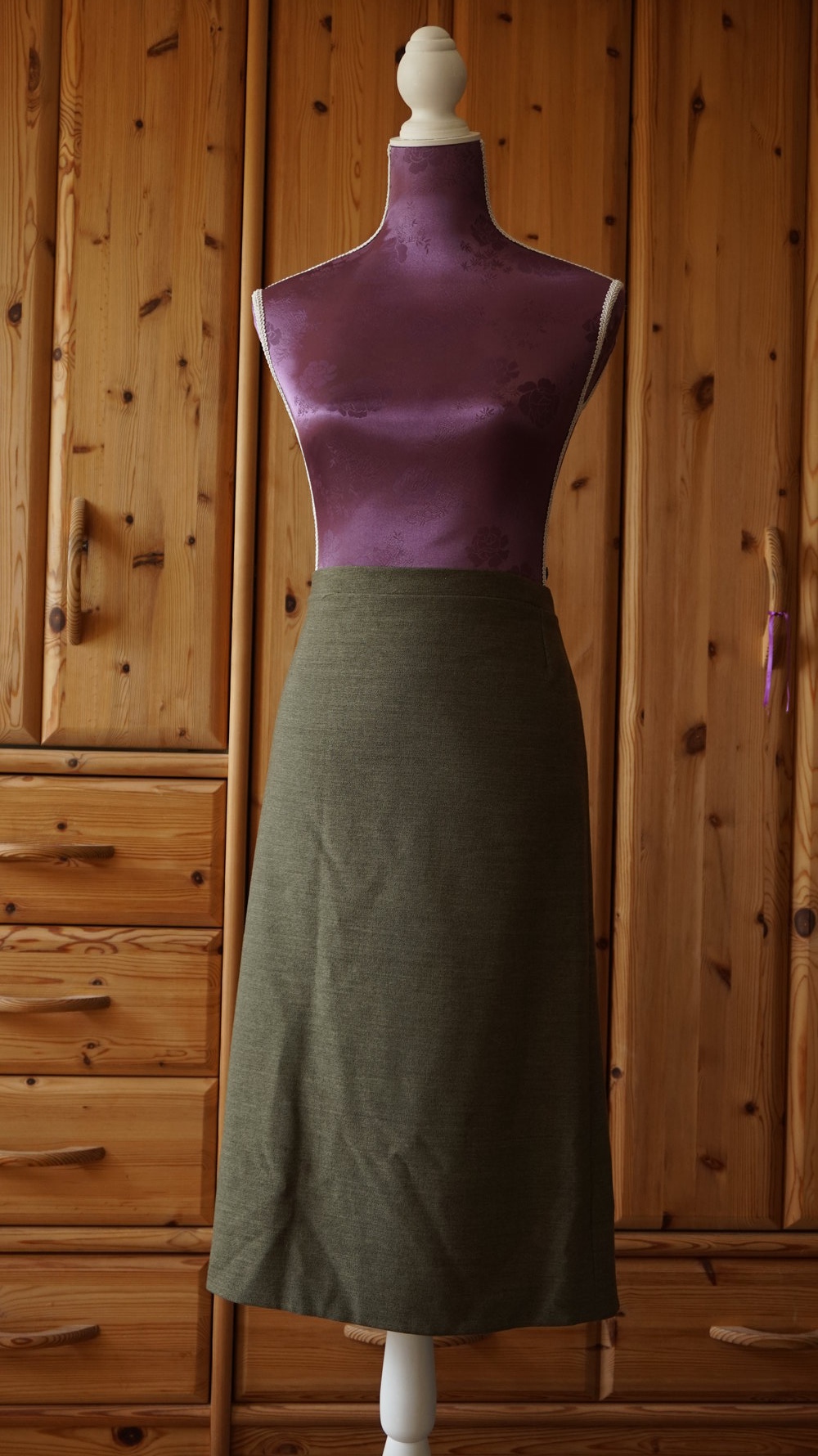 PLUS-SIZE Rock, elegant in grün