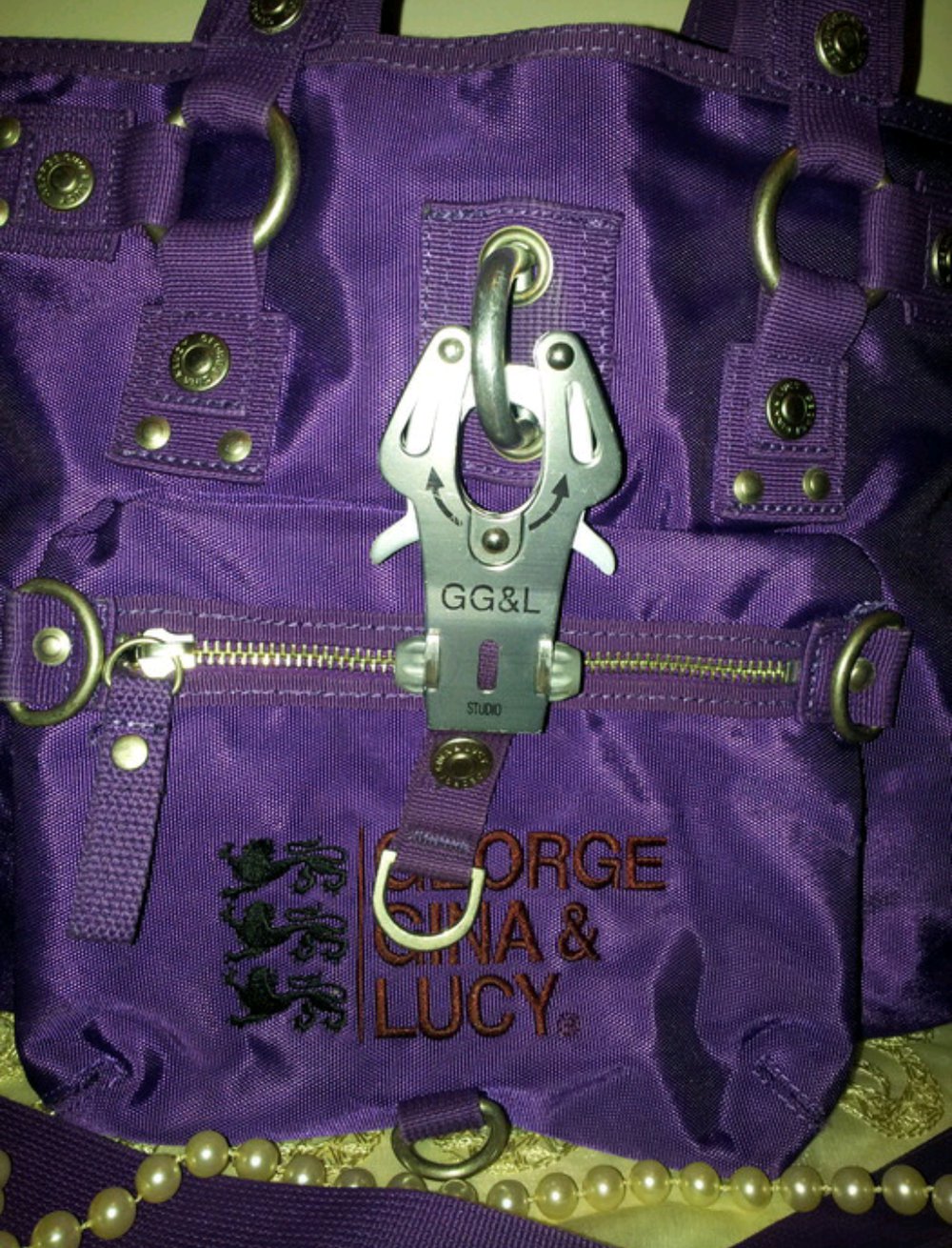 George Gina & Lucy Lila Schultertasche Umhängetasche Tasche Handtasche GGL Danish Bobtail wie neu