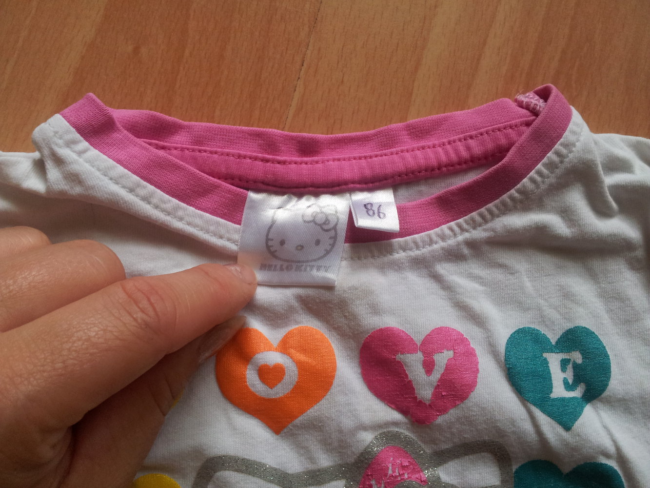 Shirt Hello Kitty weiß bunt Gr. 86 