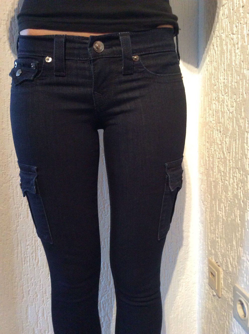 True Religion skinny Jeans Reithosen Style Größe 25 Modell Lara made in USA Brand Jeans 