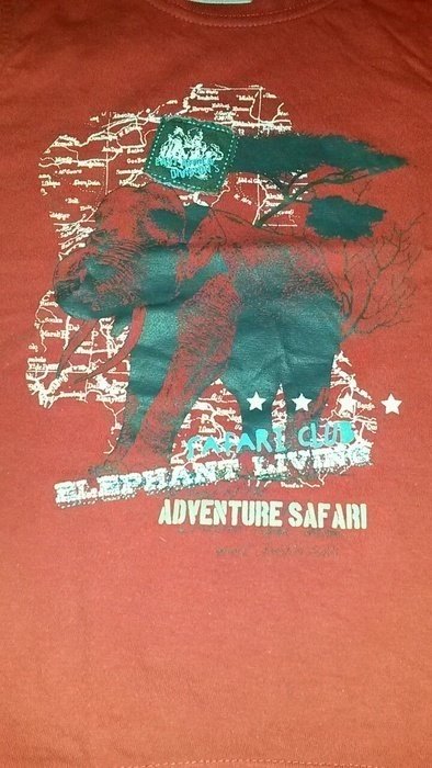 Blue seven T-Shirt Afrika Elefant