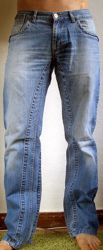 BLEND Straight Fit Jeans Herren destroyed denim 34/34