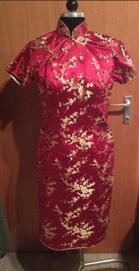 True Vintage Seidenkleid im Asienstil