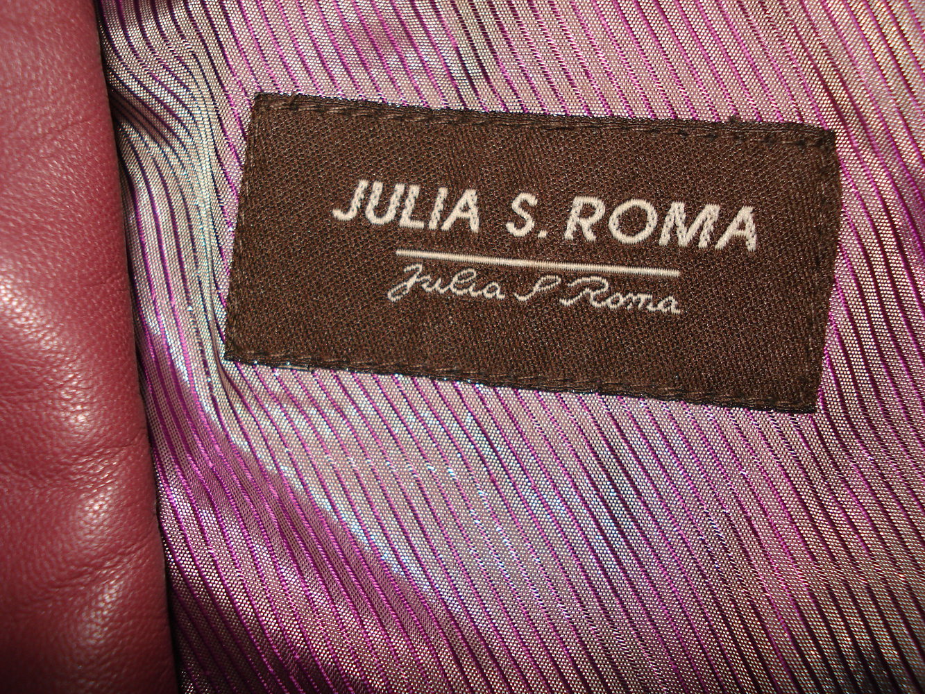 echte Julia S. Roma Lederjacke