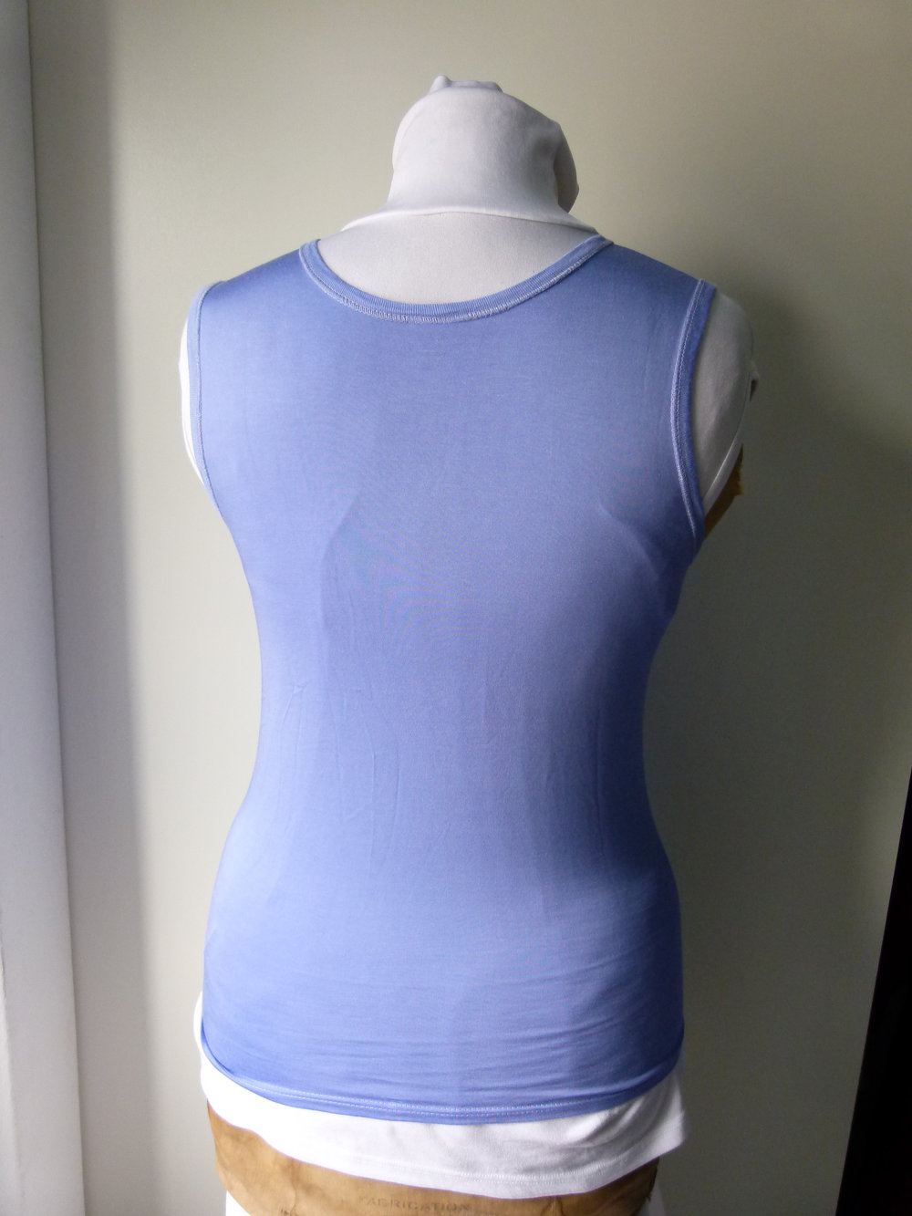 Sommer Top mit Spitze, lavendelblau violett, Boho Mori Goa Hippie Vintage Festival