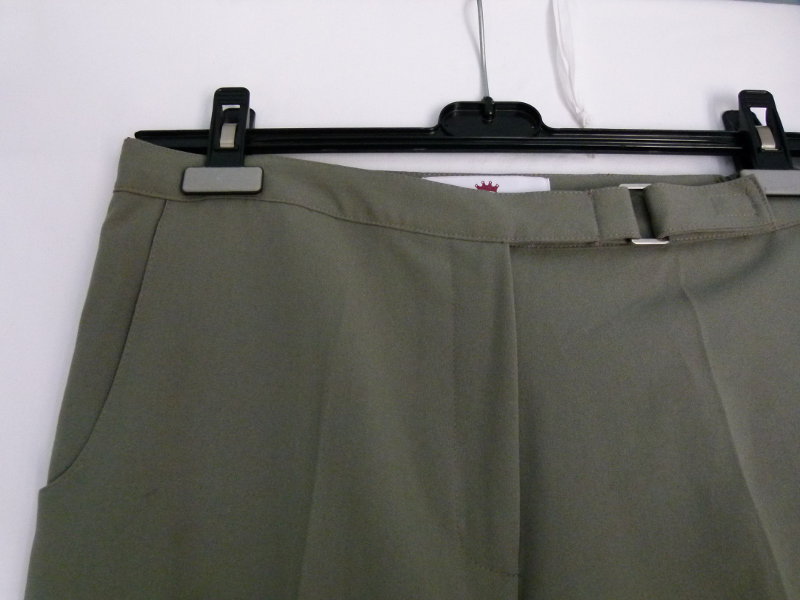 Damenhose Bundfalten Hose, grau, Business Büro Klassiker