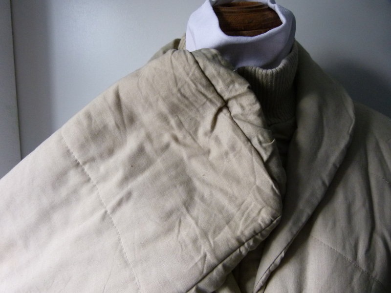 Lange Steppjacke Jacke, natur, Vintage Retro Mori Lagenlook