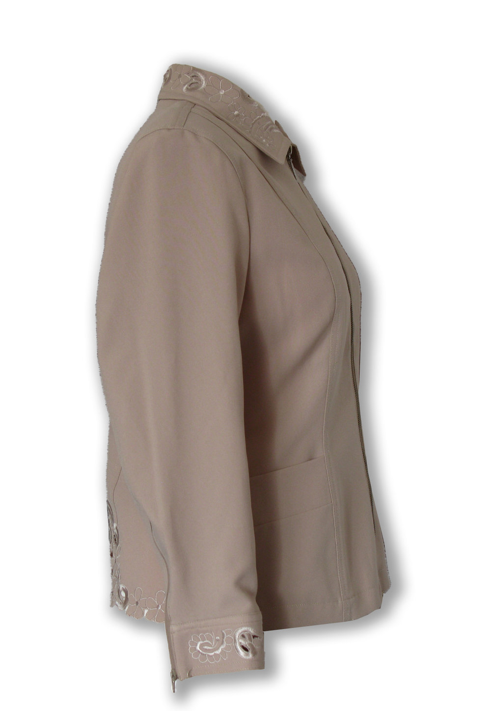 Zweiteiler, Jacke, 3/4 Hose, Muster, Gr. M, edel, luxuriös!