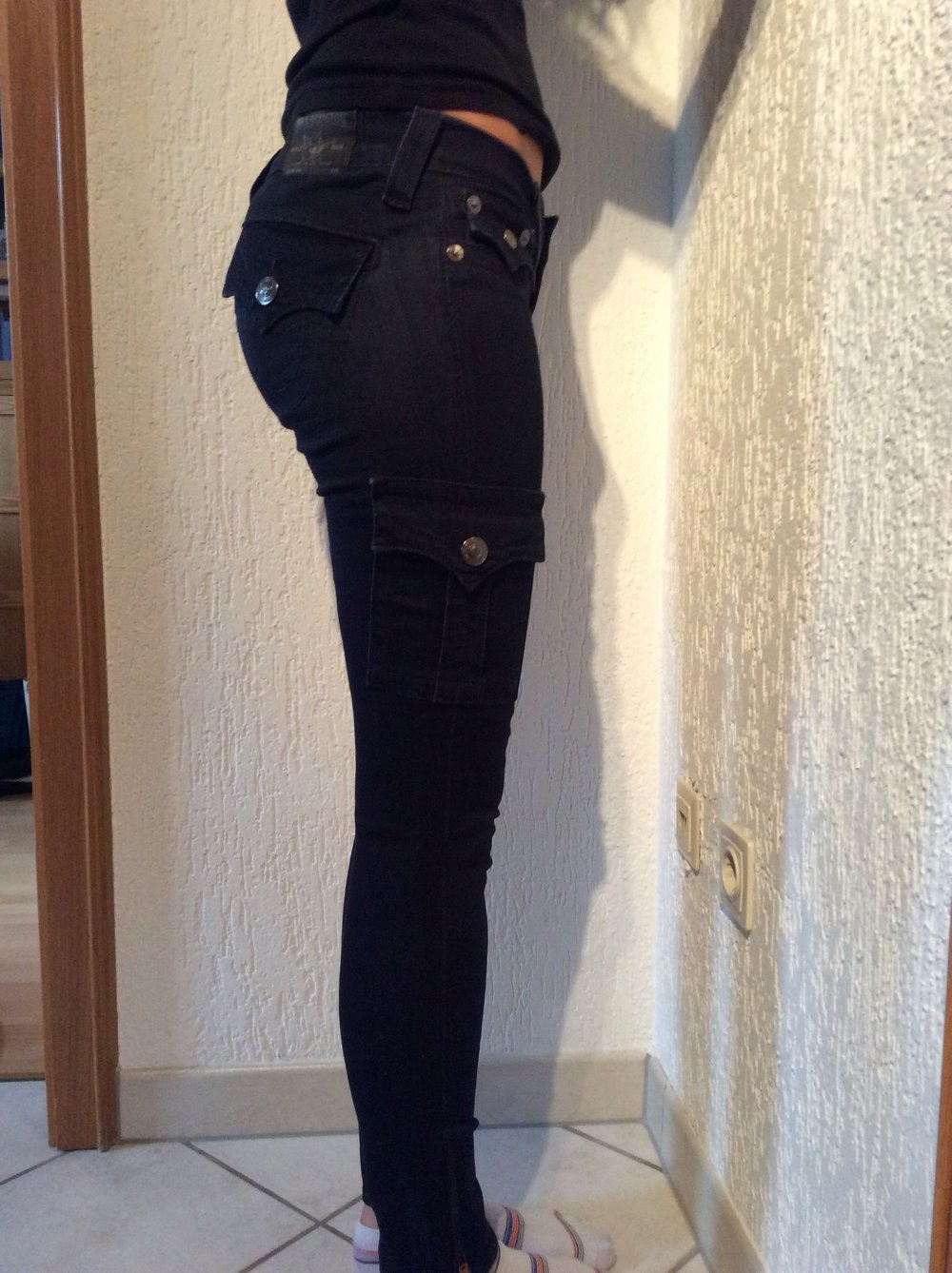 True Religion skinny Jeans Reithosen Style Größe 25 Modell Lara made in USA Brand Jeans 