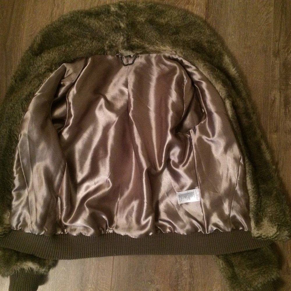 Kunstpelz-Jacke