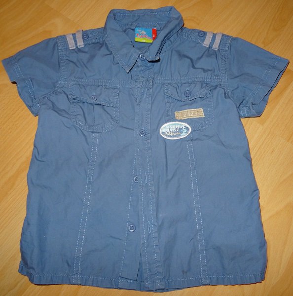 Blaues Hemd von Topolino Gr. 98