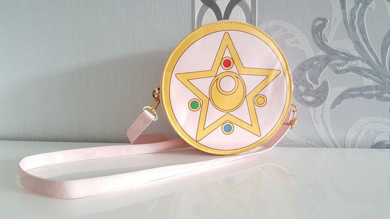 Sailor Moon Fan Tasche Cosplay Verwandlungsbrosche Stern Rund Nostalgie Manga Anime Neu