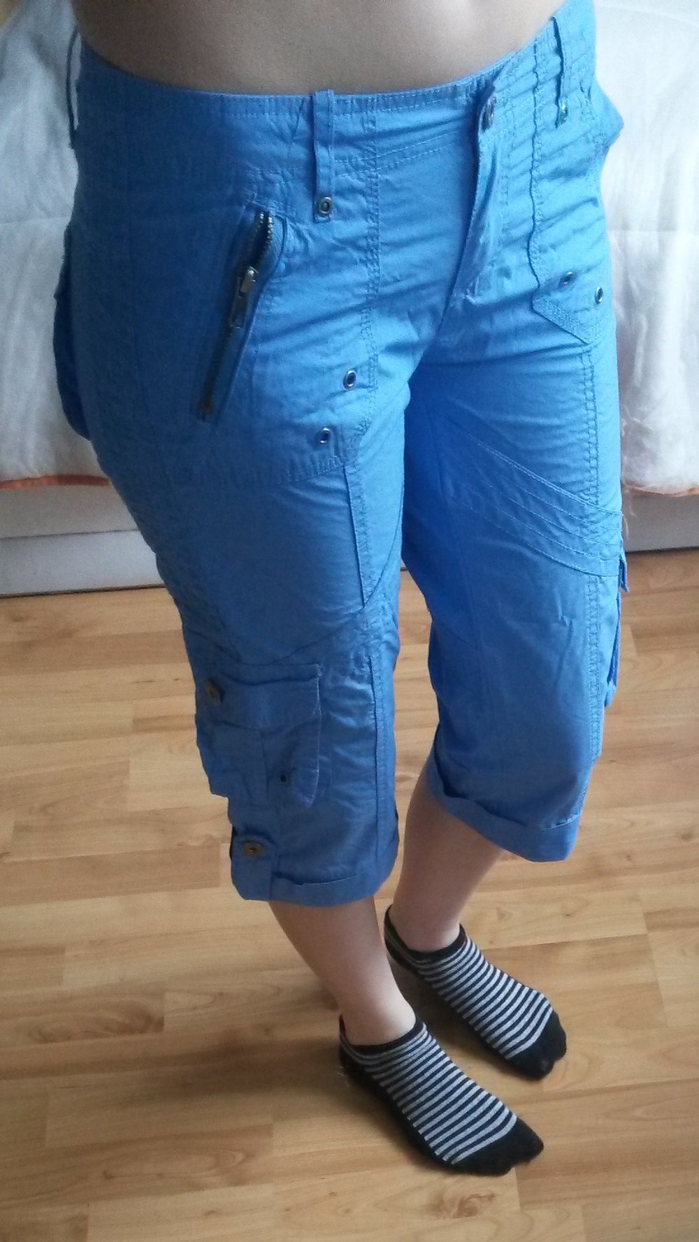 Blaue 3/4 Hose Gr. 158