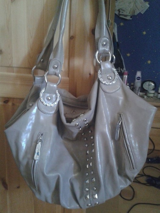 Handtasche beige