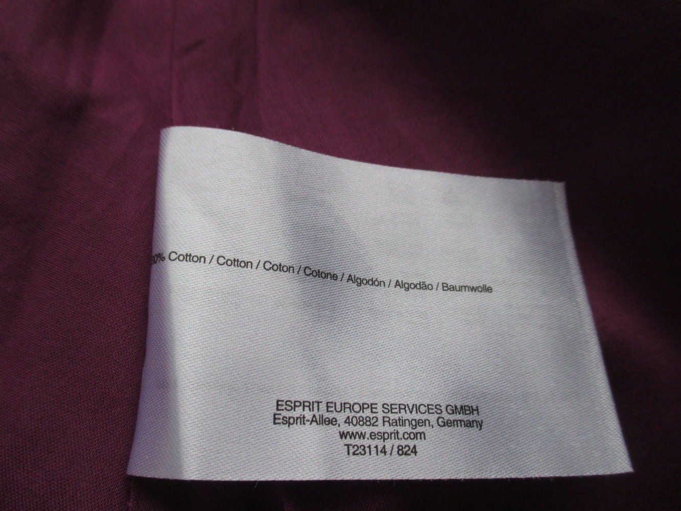 Esprit; Rock, Godet Form, Bindegürtel, neu mit Etikett, grafisches Muster, Gr. 36 , 100 % Baumwolle