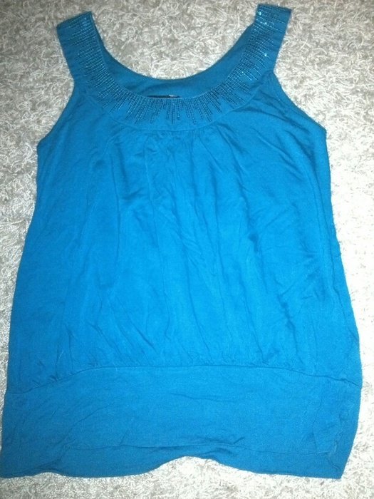 Blaues Glitzertop von H&M