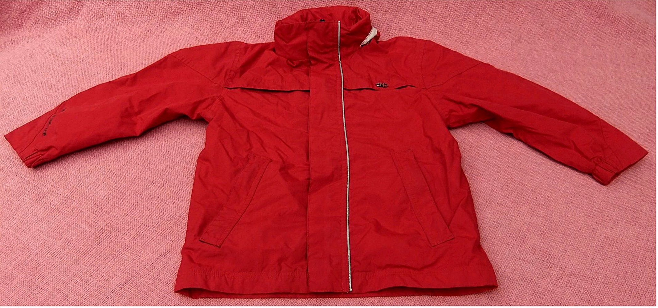 NORTHLAND Professional Jungen Jacke / Outdoor Jacke mit Kaputze ~ Größe 116 - rot