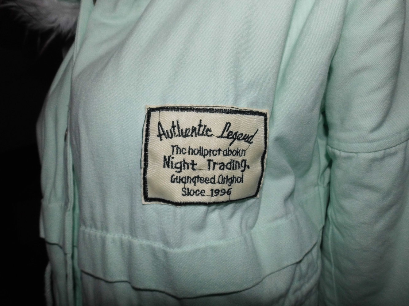 Mintgrüne Winterjacke