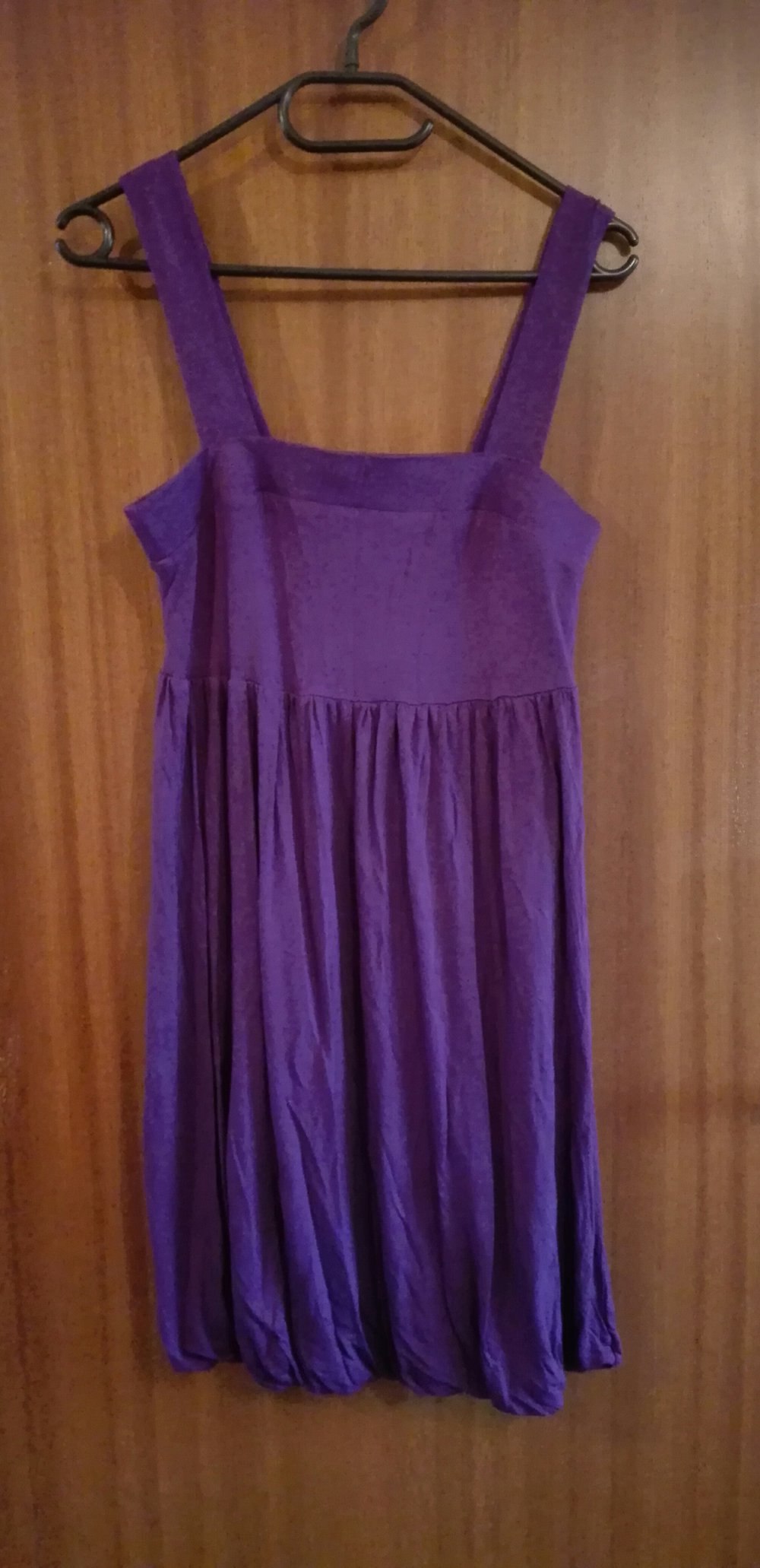 lila Ballonkleid 38
