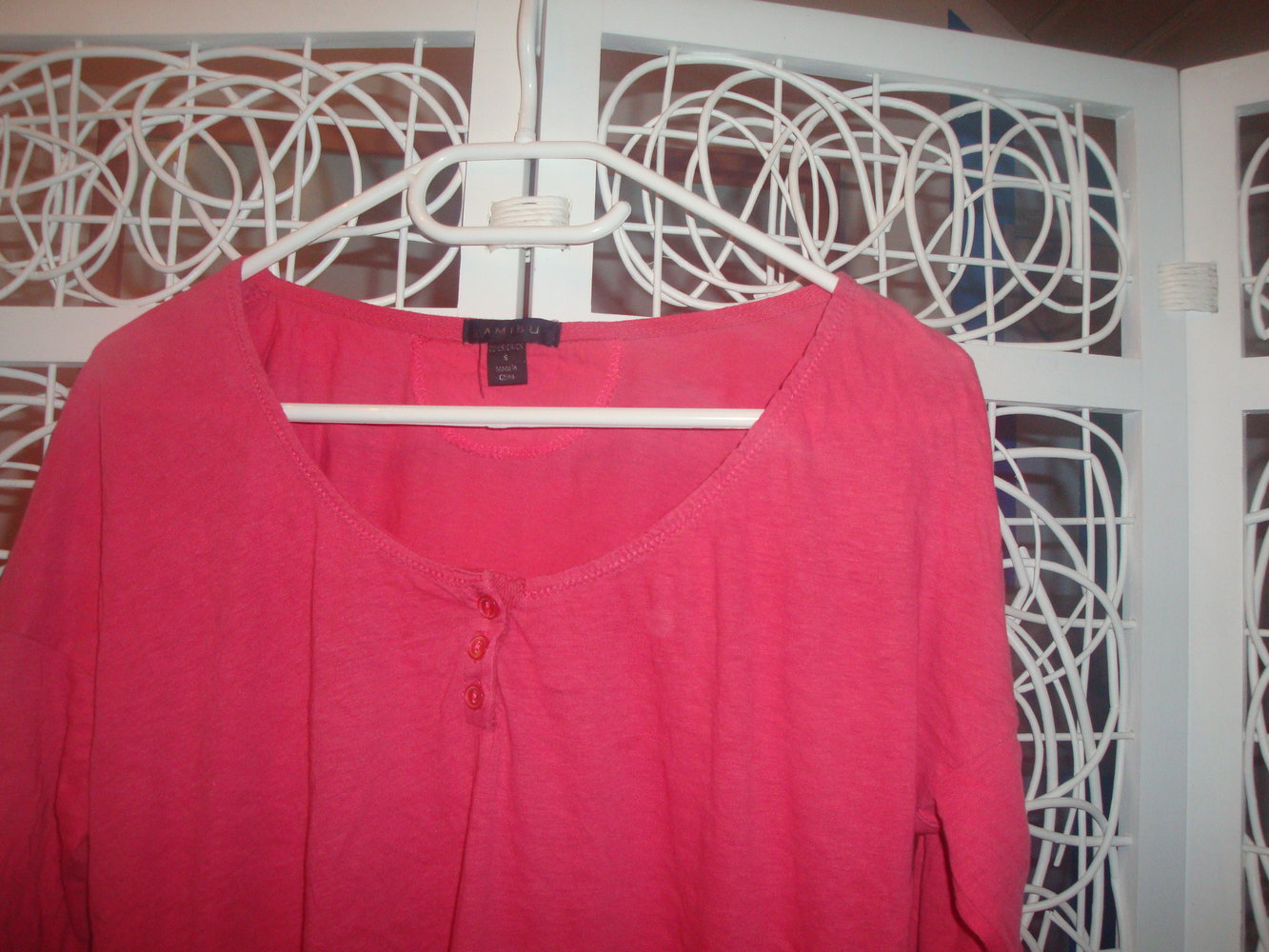 Shirt mit Leinenanteil