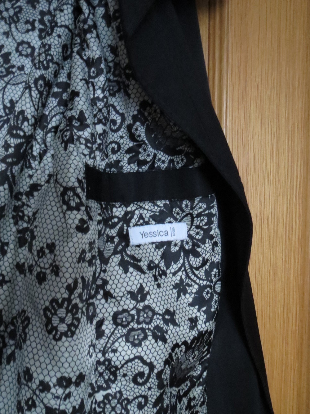 Mantel, Trenchcoat, Gr.44, schwarz