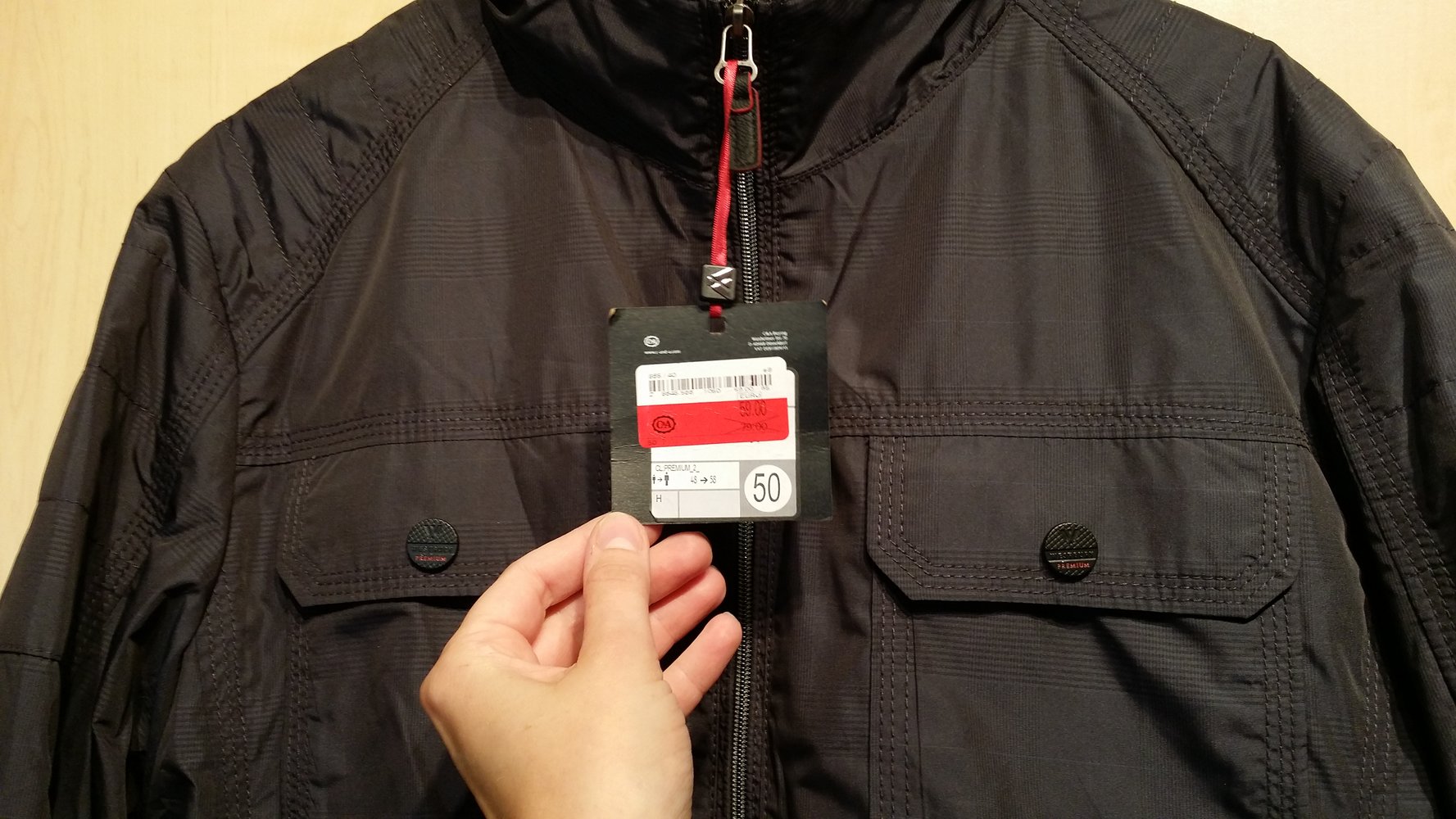 Windjacke dunkelblau Westbury Premium  neu Größe 56