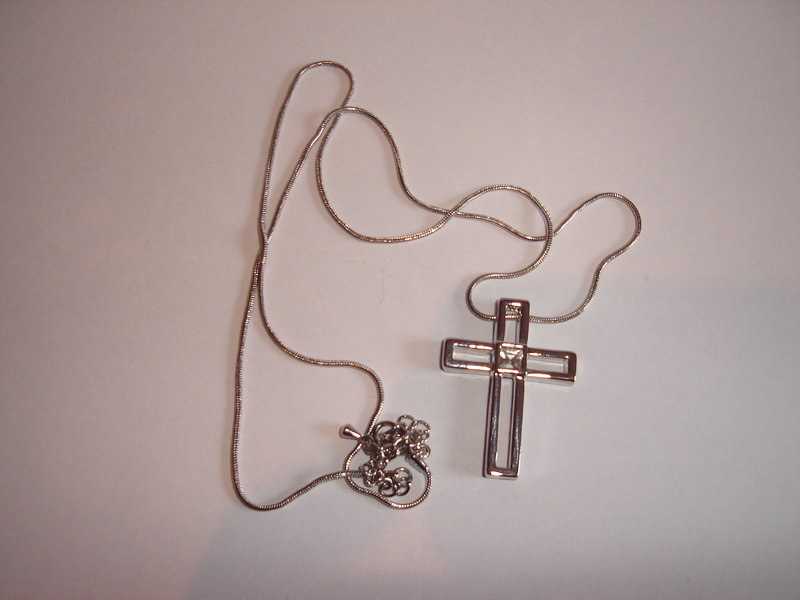 Tchibo Kreuz-Kette Silber